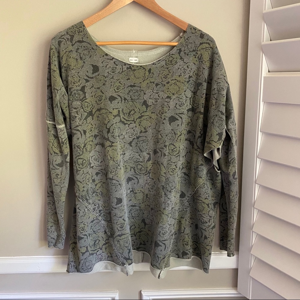 Seneca Rising Pullover Lounge Rose Pattern Sz 0